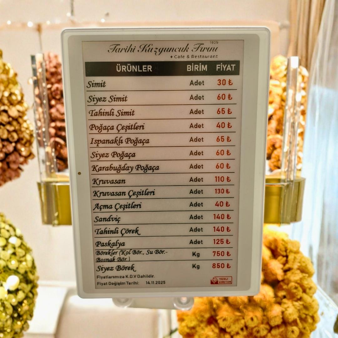 7.50" ELEKTRONİK RAF ETİKETİ